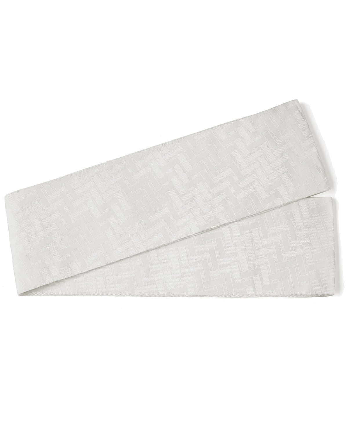 半巾帯 籠綾文 Basket Twill / 白 | 西岡ペンシル | 公式オンラインストア