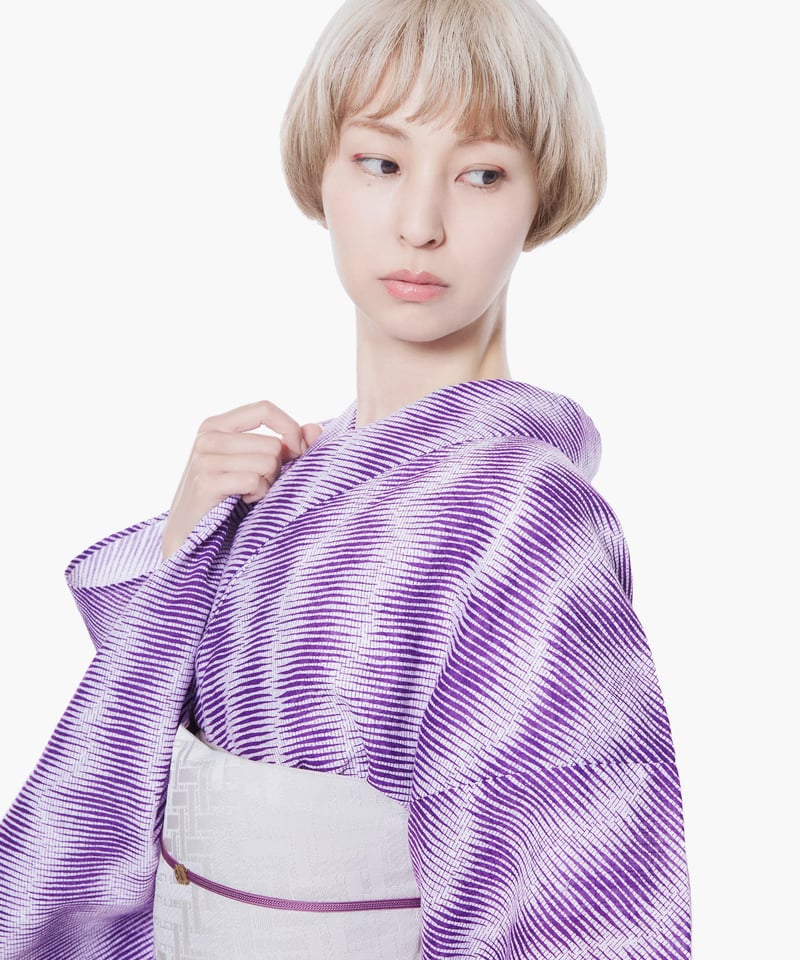 半巾帯 籠綾文 Basket Twill / 白 | 西岡ペンシル | 公式オンラインストア