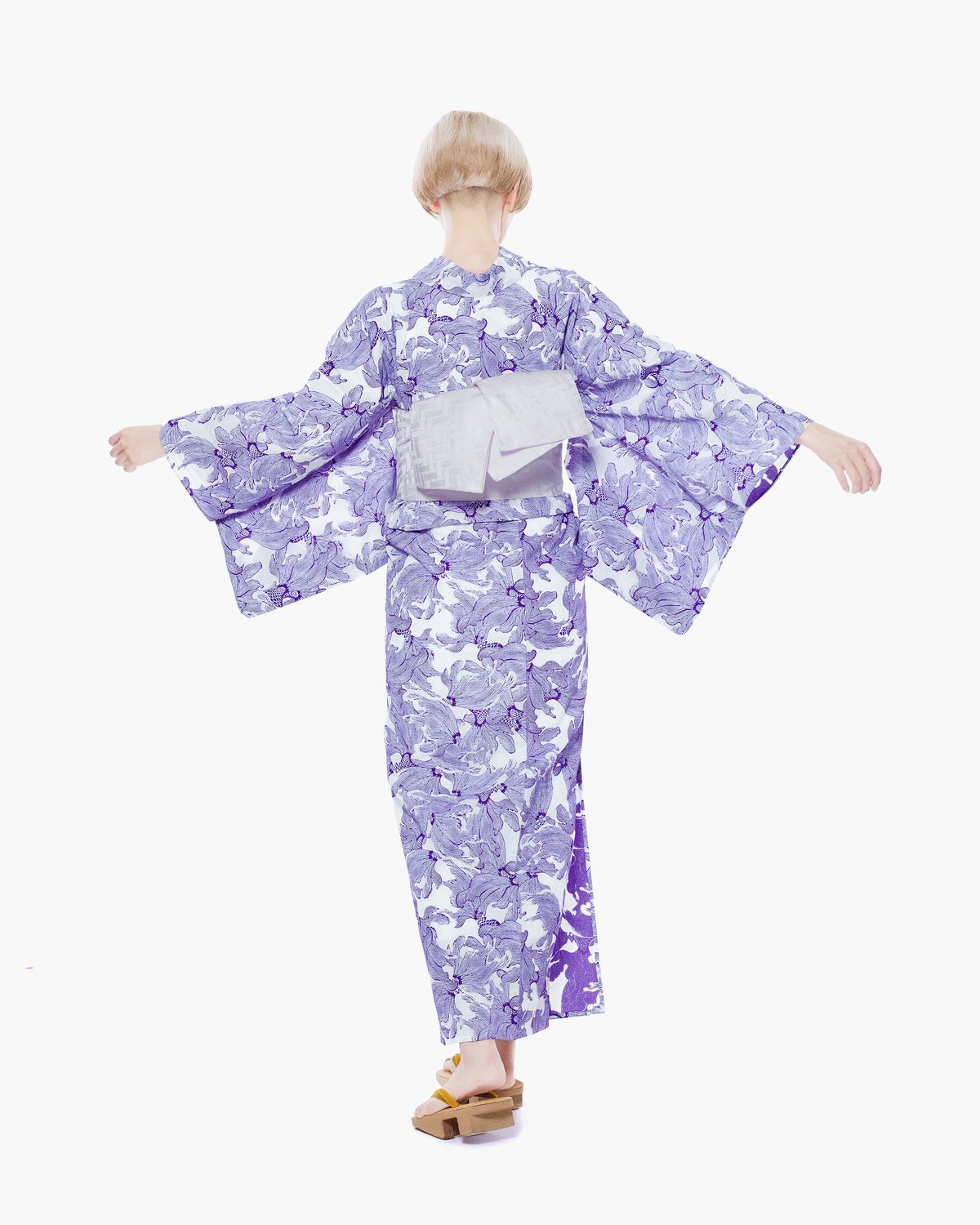 半巾帯 籠綾文 Basket Twill / 白 | 西岡ペンシル | 公式