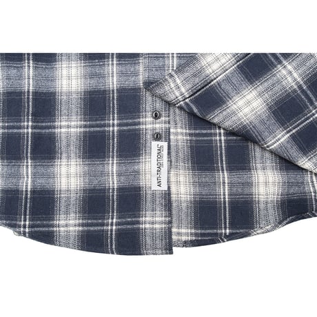 ☆セールプライス!! FLUTTER(フラッター) Regular Collar Check Shirts 2色(BLACK/NAVY)