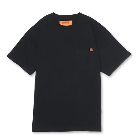 UNIVERSAL OVERALL(ユニバーサルオーバーオール) Pocket S/S TEE 2色(BLACK/WHITE)