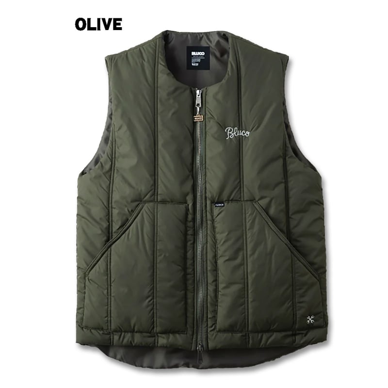 BLUCO(ブルコ) OL-1358 V-VEST S.GRY BLUCO（ブルコ） ☆セールプライス!!☆ OL-1358 V-VEST 3色(L.GRY/BLK