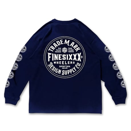 FINESIXXX(ファインシックス) TRADE MARK ENBLEM L/S 3色(ブラック/ホワイト/ネイビー)