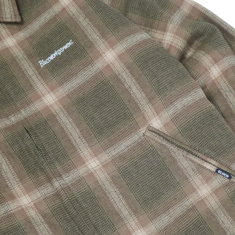 ☆セールプライス20%OFF!!&送料サービス中☆ BLUCO(ブルコ) OL-31-038 OMBRE CHECK WINTER WORK JACKET 2色(BLACK/BROWN)