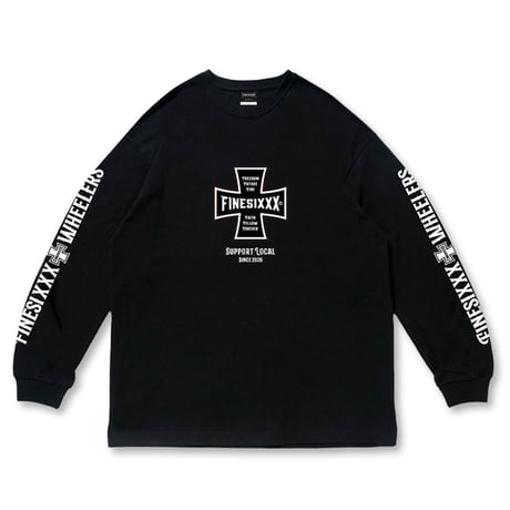 FINESIXXX(ファインシックス) FINE CROSS L/S 3色(BLACK/WHITE/PURPLE)