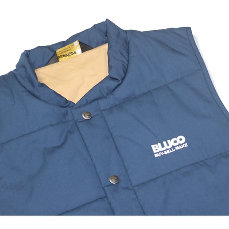 BLUCO(ブルコ) OL-059-021 QUILTING-VEST 3色(ブラック・ネイビー・オレンジ)
