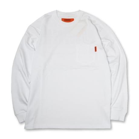 UNIVERSAL OVERALL(ユニバーサルオーバーオール) UO BACK LOGO L/S TEE26 2色(BLACK・WHITE)