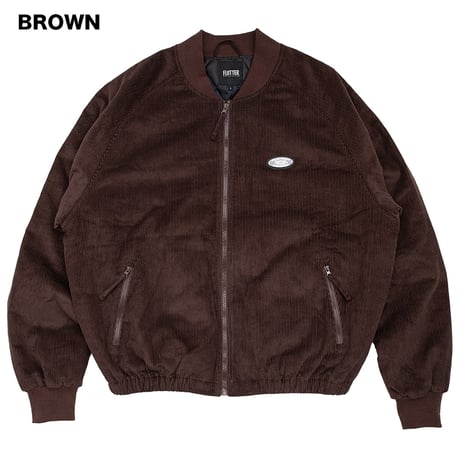 ☆セールプライス20%OFF!! FLUTTER(フラッター) CORDUROY BOMBER JACKET 3色(BLACK/BROWN/SAND)