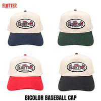 FLUTTER(フラッター) BICOLOR BASEBALL CAP 4色(NAVY/GREEN/RED/BLACK)