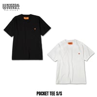 UNIVERSAL OVERALL(ユニバーサルオーバーオール) POCKET TEE S/S 2色(Black/White)
