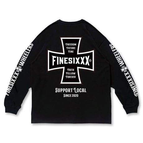 FINESIXXX(ファインシックス) FINE CROSS L/S 3色(BLACK/WHITE/PURPLE)