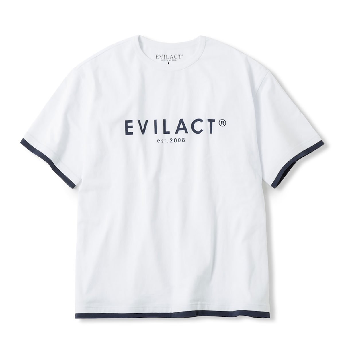 セールプライス!! EVILACT(イーブルアクト) LAYERD S/S (ブラック 