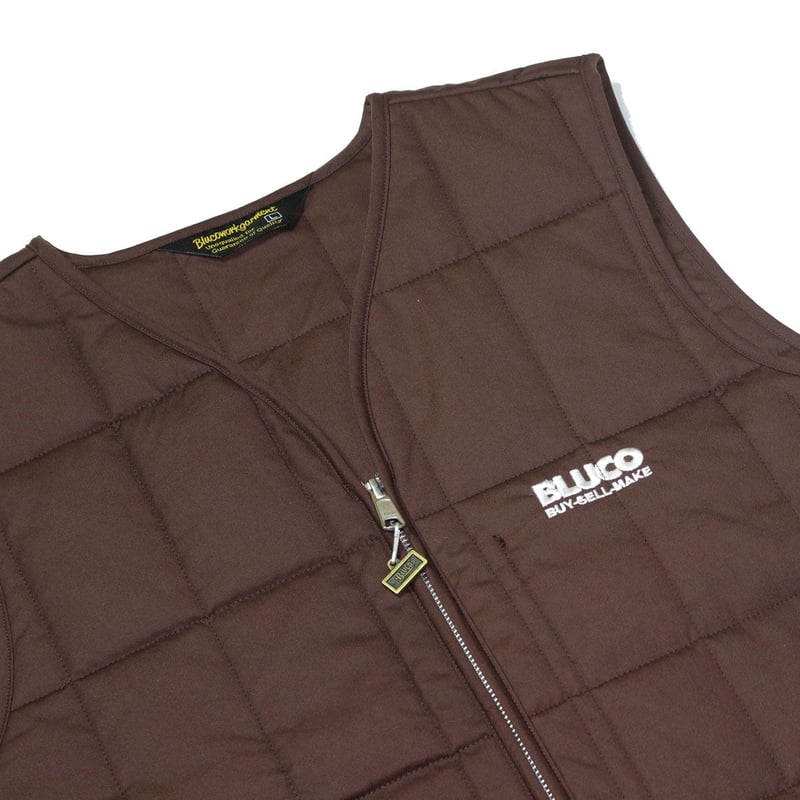 BLUCO(ブルコ) OL-058-021 V-VEST 3色(ブラック・ブラウン・ネイビー)...