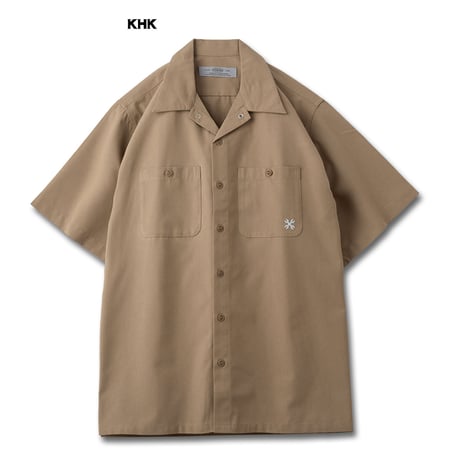 BLUCO OL-21-108 STANDARD WORK SHIRT S/S (WHT-STP/BLK/BLU/KHK/NVY/GRY-STP/SAX-STP/BEG-STP/OLV-STP)