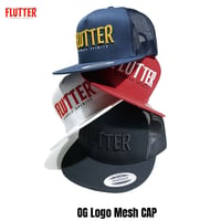 FLUTTER OG Logo Mesh CAP (ブラック/ホワイト/レッド/ネイビー)