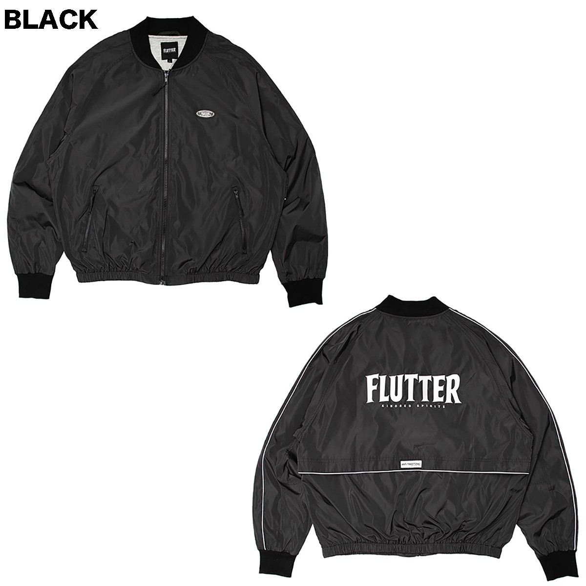 FLUTTER(フラッター) OG LOGO BOMBER JACKET 3色(BLACK/S