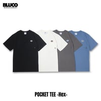 ☆セールプライス!! BLUCO(ブルコ) OL-22-009 POCKET TEE -Hex- 4色(BLK/WHT/CHL/SBLU)