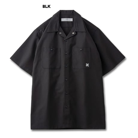 BLUCO OL-21-108 STANDARD WORK SHIRT S/S (WHT-STP/BLK/BLU/KHK/NVY/GRY-STP/SAX-STP/BEG-STP/OLV-STP)