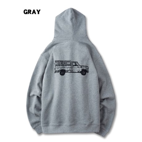 BLUCO(ブルコ) OL-13-017 HEAVY PILE SWEAT ZIP HOODIE -TRUCK- 3色(BLK/NVY/GRY)