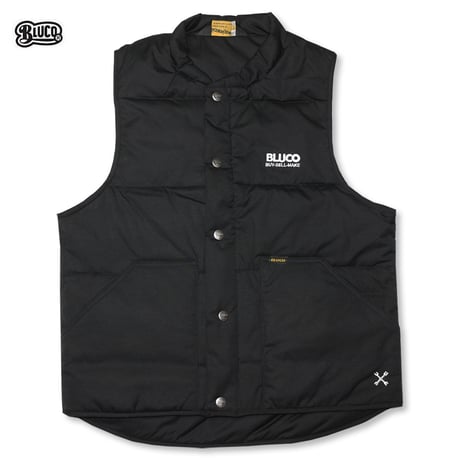 BLUCO(ブルコ) OL-059-021 QUILTING-VEST 3色(ブラック・ネイビー・オレンジ)