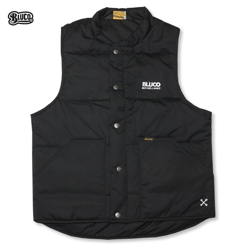BLUCO(ブルコ) OL-059-021 QUILTING-VEST 3色(ブラック・ネイビ BLUCO(ブルコ) OL-059-021 QUILTING-VEST 3色(ブラック・ネイビ