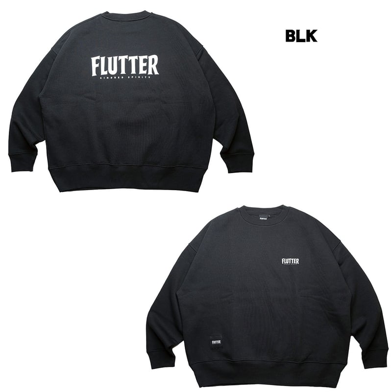FLUTTER(フラッター) Og Logo B/S Sweat 4色(BLACK/ASH/N