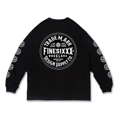 FINESIXXX(ファインシックス) TRADE MARK ENBLEM L/S 3色(ブラック/ホワイト/ネイビー)