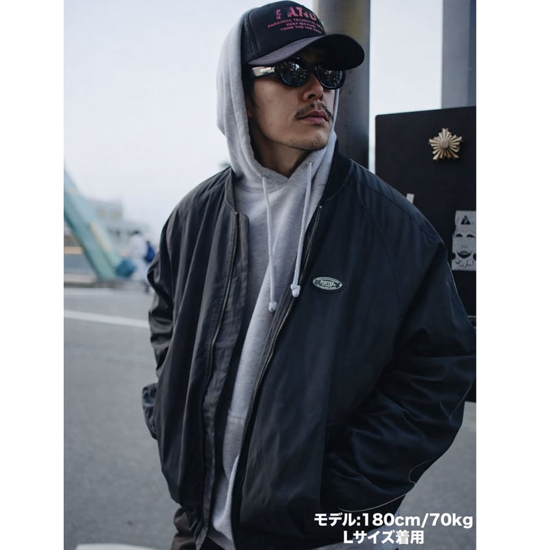 FLUTTER(フラッター) OG LOGO BOMBER JACKET 3色(BLACK/S