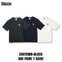 BLUCO(ブルコ) OL-22-029 DOGTOWNxBLUCO ワンポイントTシャツ 3色(BLACK/NAVY/WHITE)