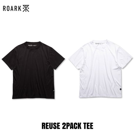 ROARK(ロアーク) REUSE 2PACK TEE(BLACK/WHITE)