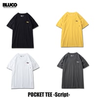 ☆セールプライス!! BLUCO(ブルコ) OL-22-005 POCKET TEE -Script- 4色(BLK/BNN/WHT/CHL)