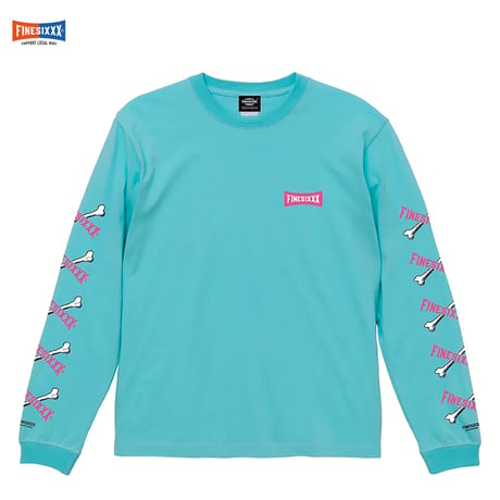 ☆セールプライス!! FINESIXXX(ファインシックス) SINGLE CROSSBONE GRAPHIC LONG SLEEVE3色(ホワイト・ブラック・パステル)