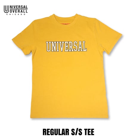 UNIVERSAL OVERALL(ユニバーサルオーバーオール) REGULAR S/S TEE MUSTARD