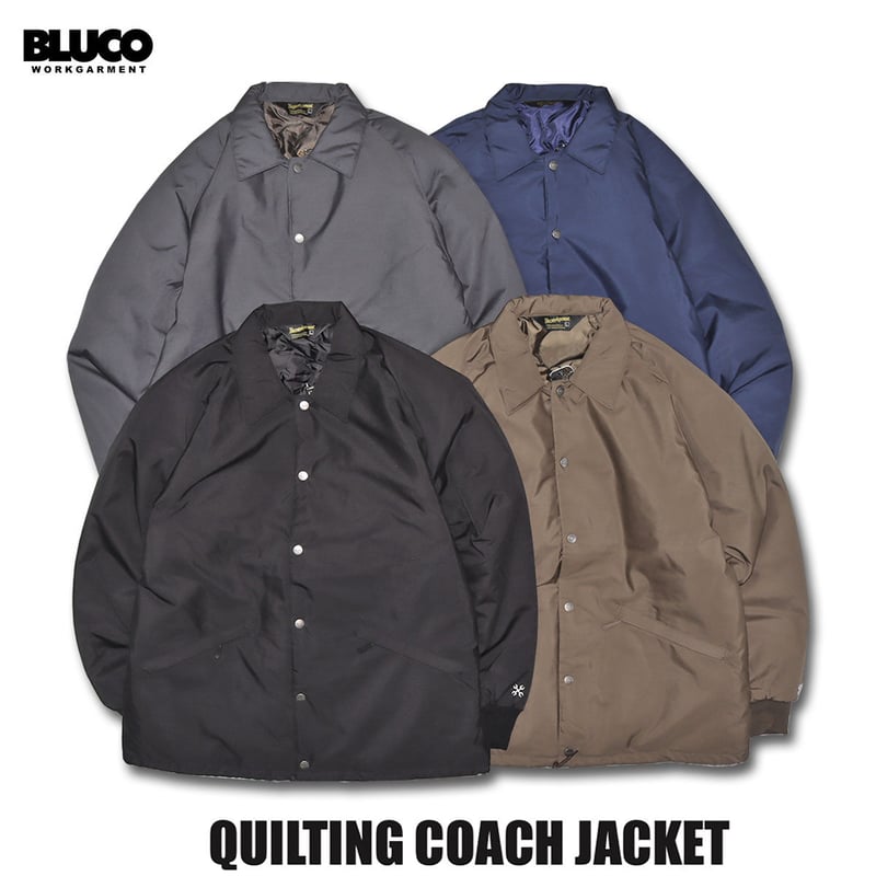 bluco ブルコ　コーチジャケット 楽天市場】BLUCO ブルコ QUILTING COACH JACKET コーチジャケット 1351