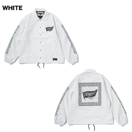 EVILACT(イーブルアクト) BANDANA COACH JKT 4色(WHITE/BLUE/PURPLE/NAVY)