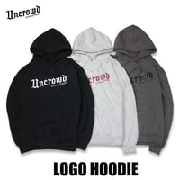 ☆セールプライス!! UNCROWD(アンクラウド) UC-821-022 LOGO HOODIE 3色(ASH/BLK/CHL)