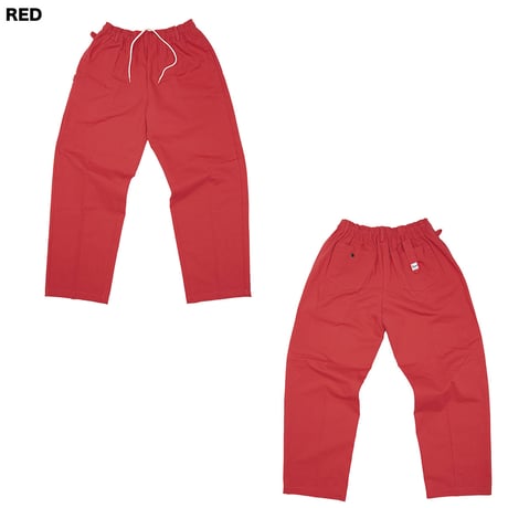 FLUTTER(フラッター) The Holiday- Comfy fit- Cotton Twill Easy Pants 4色(BLACK/WHITE/PURPLE/RED)