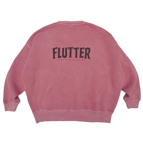 ☆セールプライス!! FLUTTER(フラッター) Pigment Dye B/S OG logo Sweat 2色(Dullness Blue/Dullness Pink)