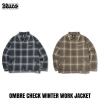 ☆セールプライス20%OFF!!&送料サービス中☆ BLUCO(ブルコ) OL-31-038 OMBRE CHECK WINTER WORK JACKET 2色(BLACK/BROWN)
