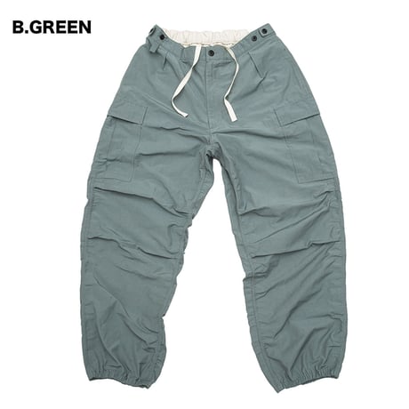 FLUTTER(フラッター) T/C Track Cargo Pants 3色(B.GREEN/L.BEIGE/BLACK)