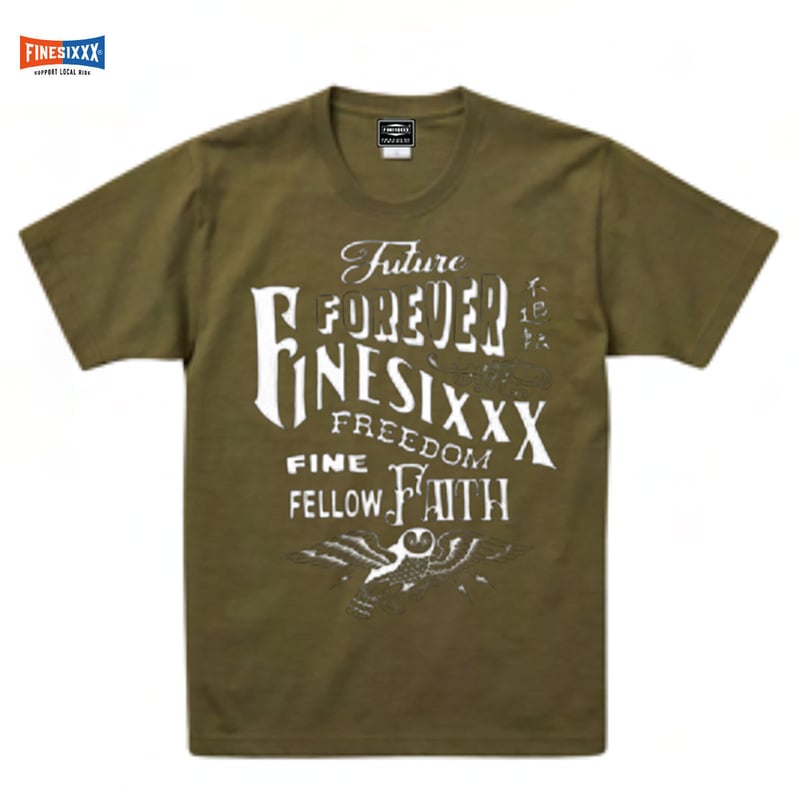 FINESIXXX(ファインシックス) FINESICKBIRD TEE 3色(ブラック・ホワ...