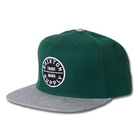 ☆セールプライス!! BRIXTON(ブリクストン) OATH III SNAPBACK PINE NEEDLE/DARK HEATHER GREY