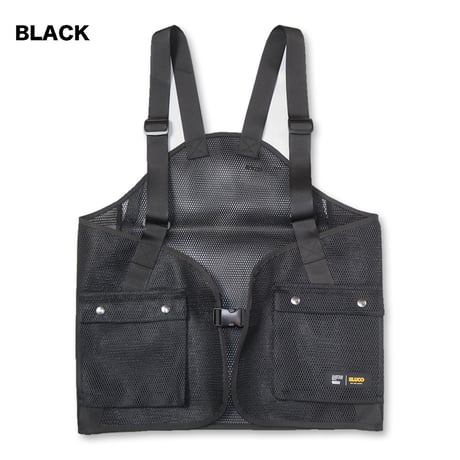 15%OFFセール開催中!! BLUCO(ブルコ) OL-35-018 ユーティリティーメッシュベスト 2色(BLACK/NAVY)