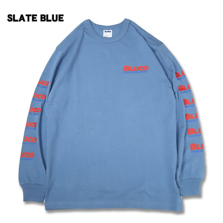 ☆セールプライス!! BLUCO(ブルコ) OL-12-006 PRINT L/S TEE -BWG- (BLK/WHT/CHL/SBLU)