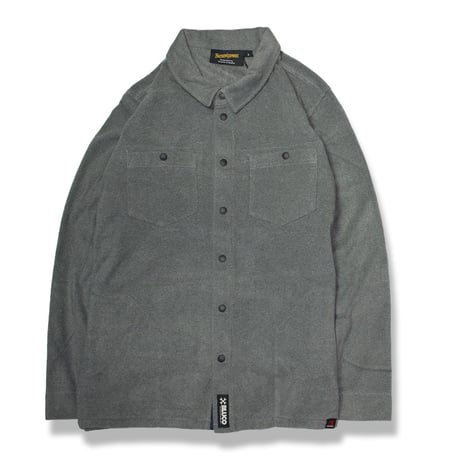 BLUCO(ブルコ) OL-076-022 MICRO FLEECE SHIRTS 2色(BLK/GRY)