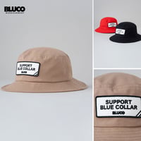 BLUCO(ブルコ) OL-1409 PATCH HAT 3色(BEG/RED/BLK)