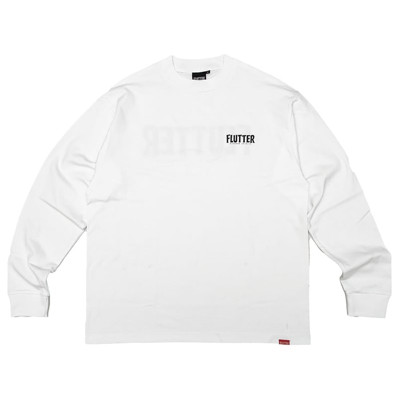 FLUTTER(フラッター) OG Logo L/S Tee 4色(ブラック/ホワイトxレッド