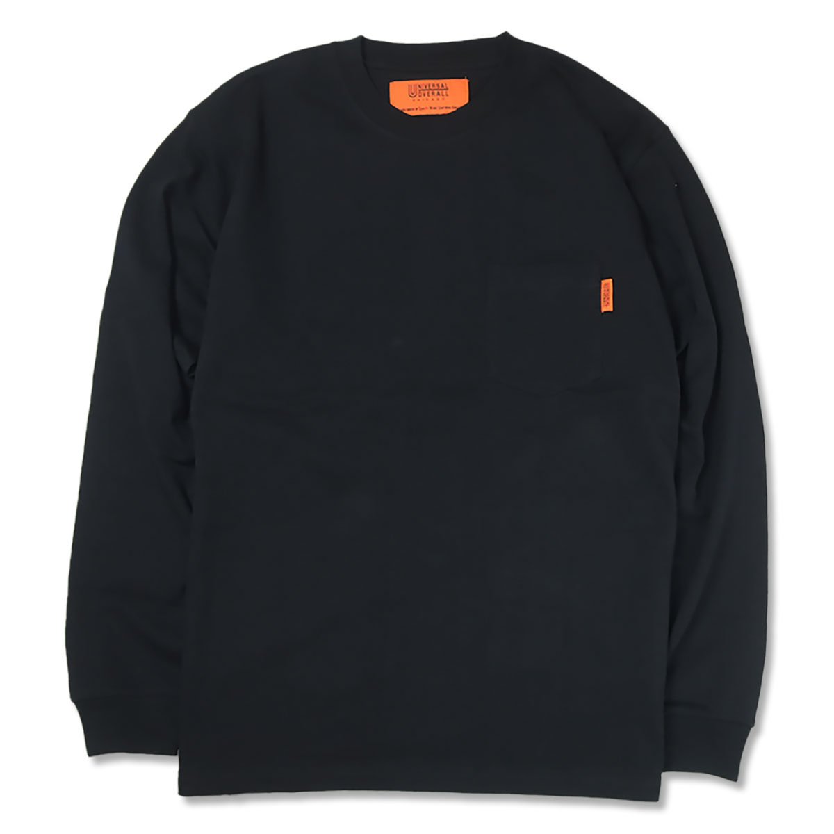 UNIVERSAL OVERALL(ユニバーサルオーバーオール) UO BACK LOGO SWEAT ブラック UNIVERSAL OVERALL(ユニバーサルオーバーオール) UO BACK LOGO L