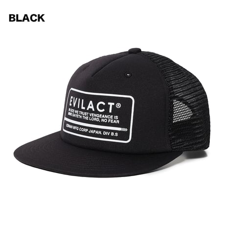 EVILACT(イーブルアクト) MESH CAP 3色(BLACK/GREEN/L.BLUE)