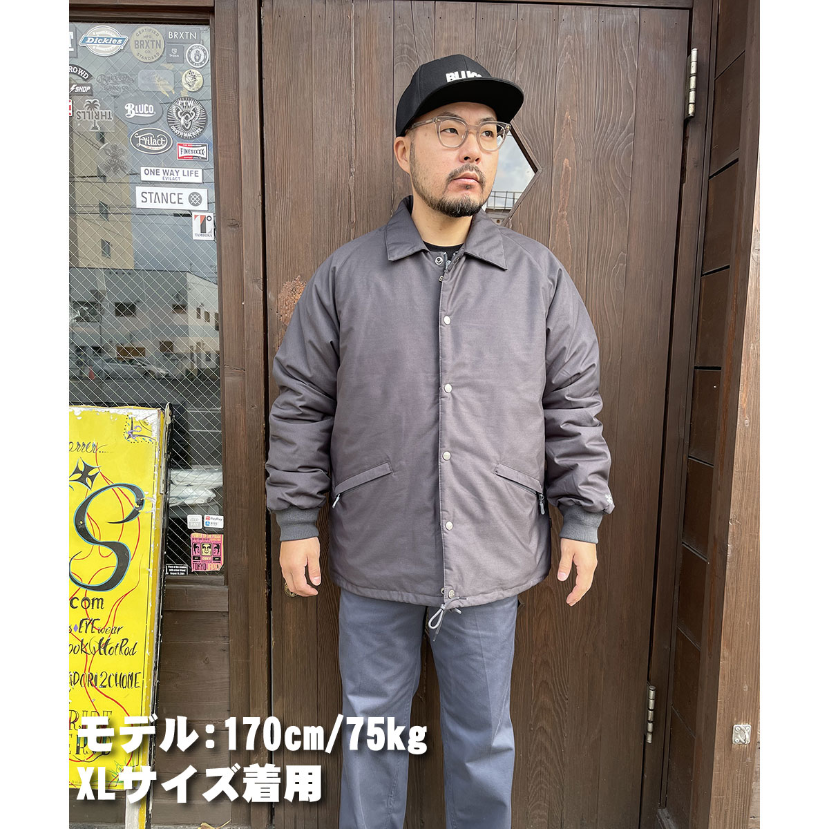 BLUCO(ブルコ) OL-1351 QUILTING COACH JACKET 4色(CHL/MOC/NVY/BLK)